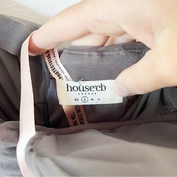 NWOT House of CB Cindy Ruched Strapless Dress Sz S - Picture 4 of 9